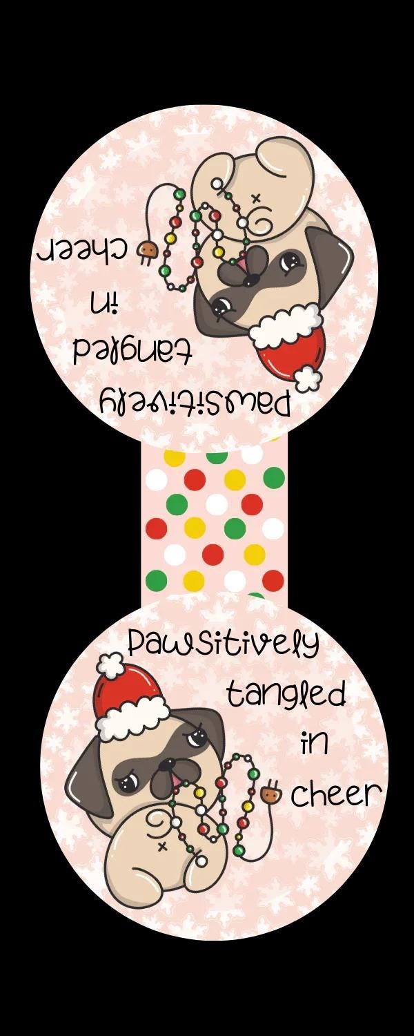 Pawsitivly Tangled Magnetic Bookmark - Autumnmist Boutique