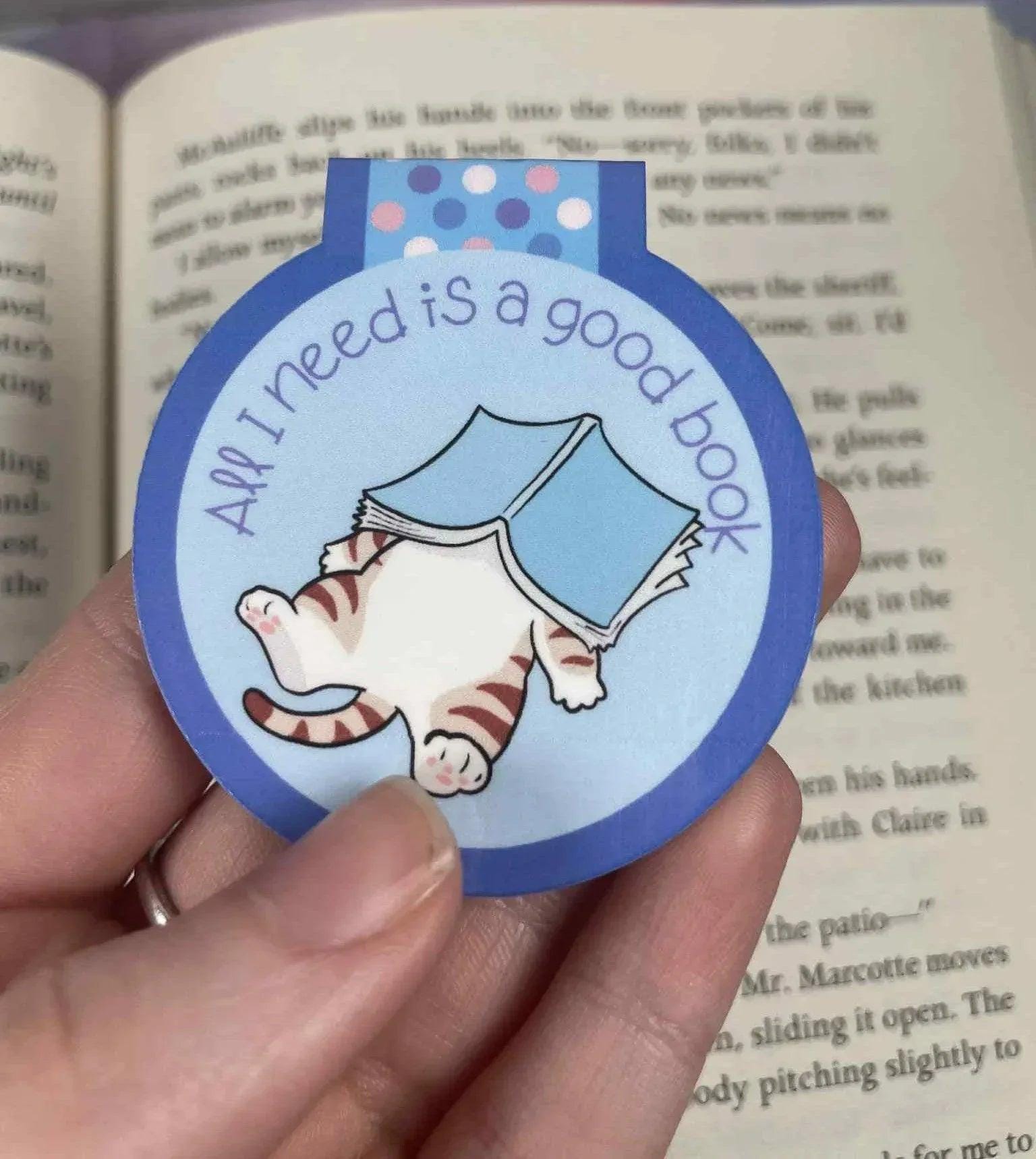 All I Need Is a Good Book Magnetic Bookmark - Autumnmist Boutique