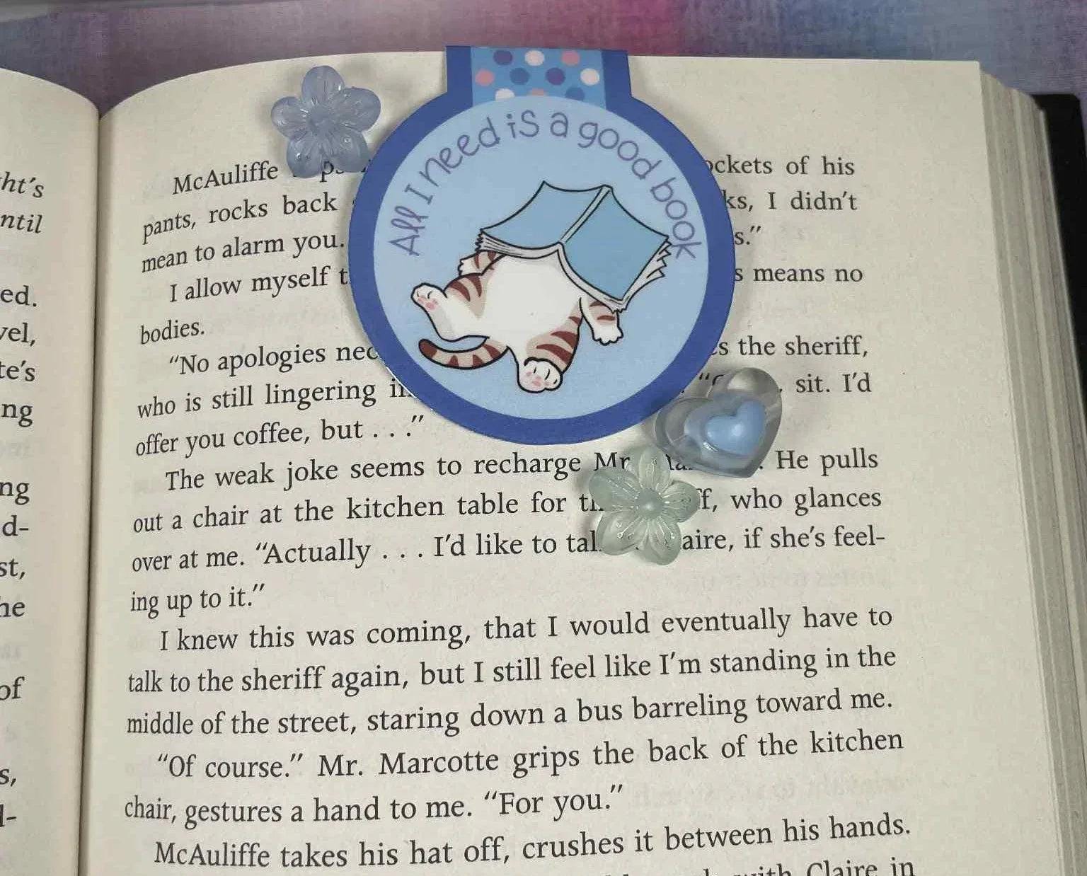 All I Need Is a Good Book Magnetic Bookmark - Autumnmist Boutique