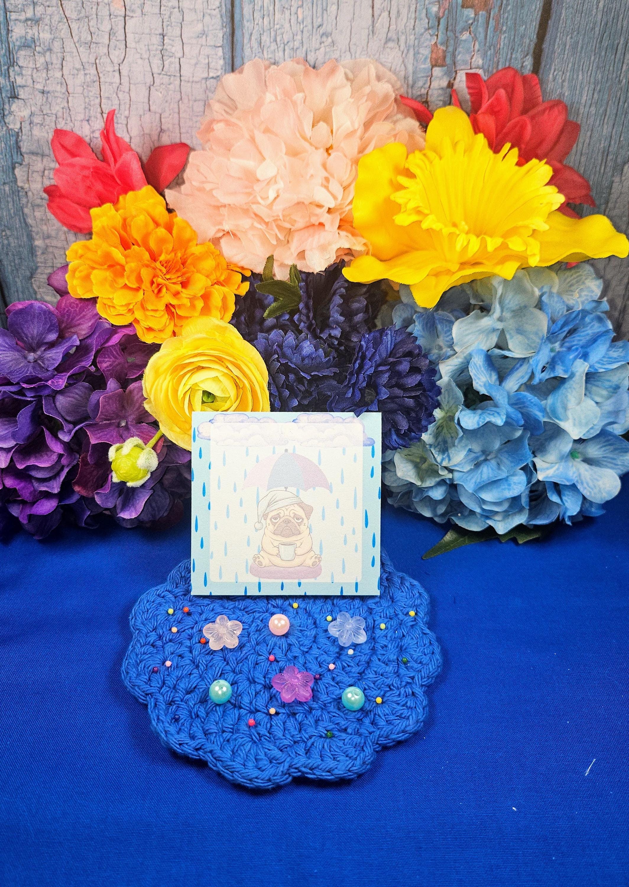 Rainy Dog Sticky Notes 3" x 3" Autumnmist Boutique