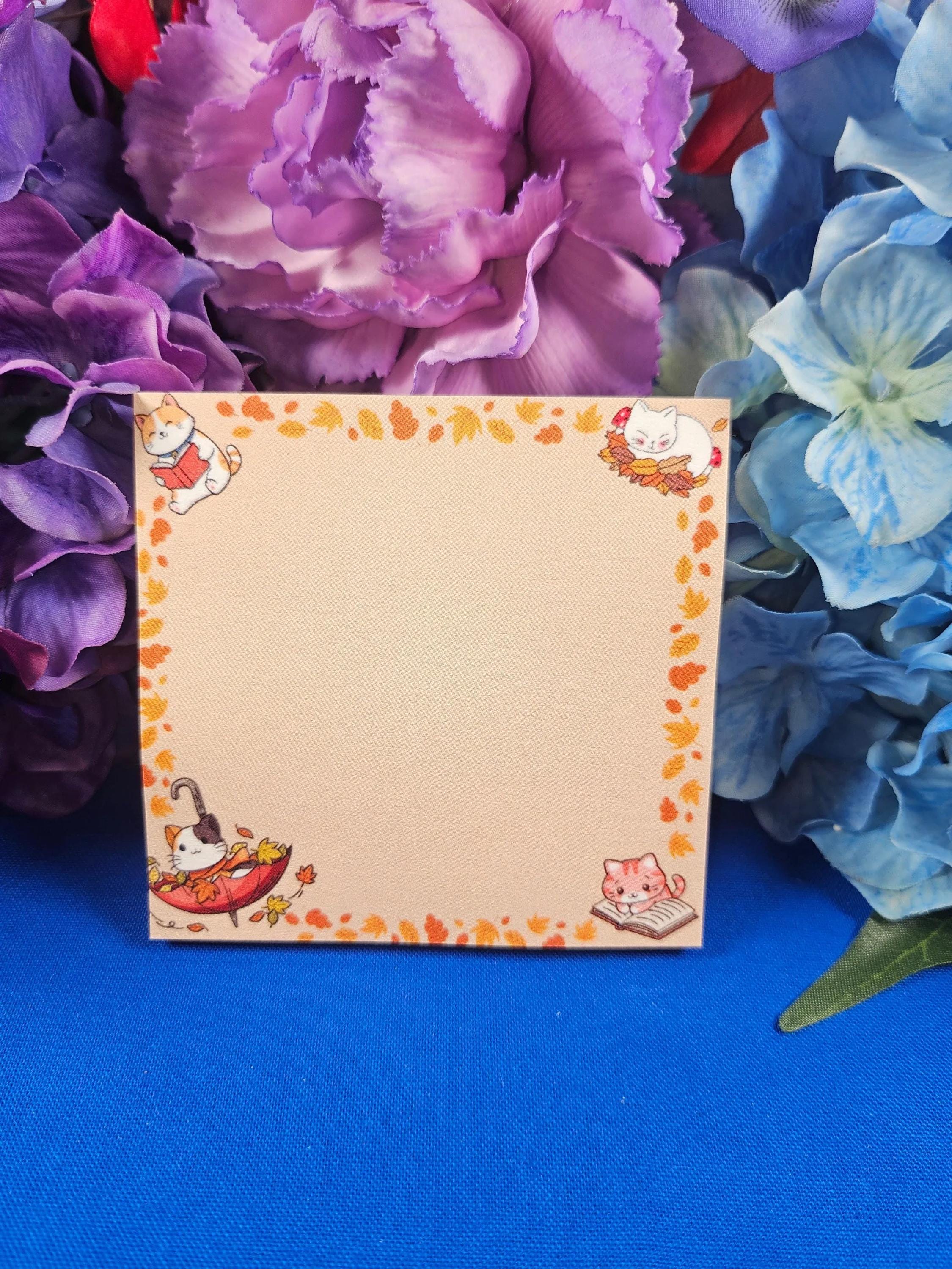 Paws & Pages Sticky Notes 3" x 3" - Autumnmist Boutique