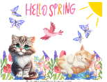 Hello Spring Sticker Autumnmist Boutique