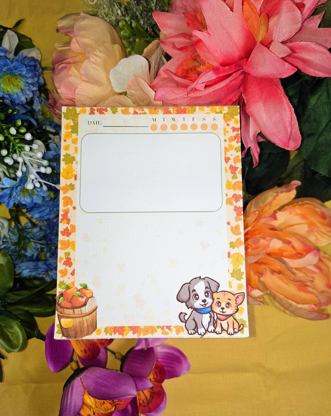 Weekly Whiskers – Autumn Pets Notepad