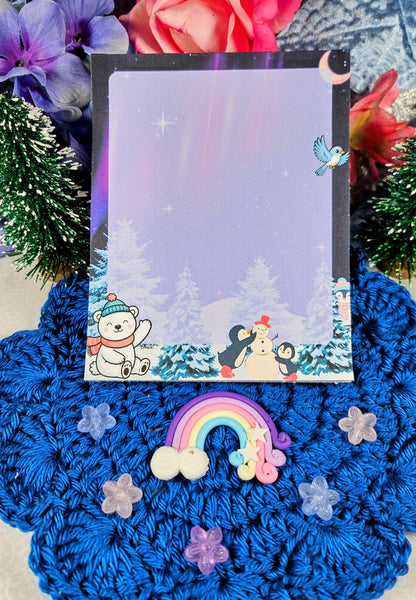 Winter Lights Notepad 4.25" x 5.5" Autumnmist Boutique