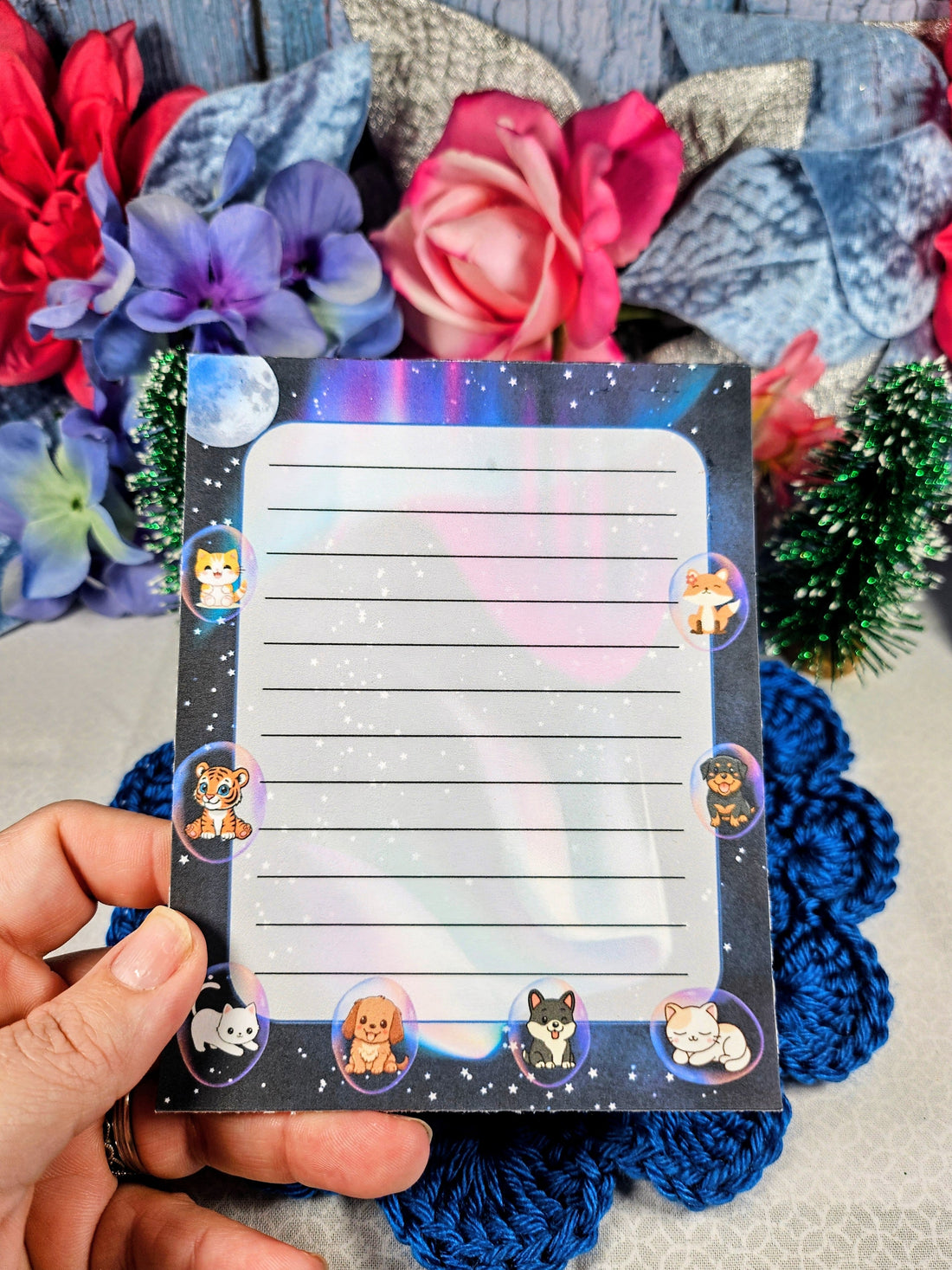 Celestial Bubble Buddies Notepad 4.25" x 5.5" Autumnmist Boutique