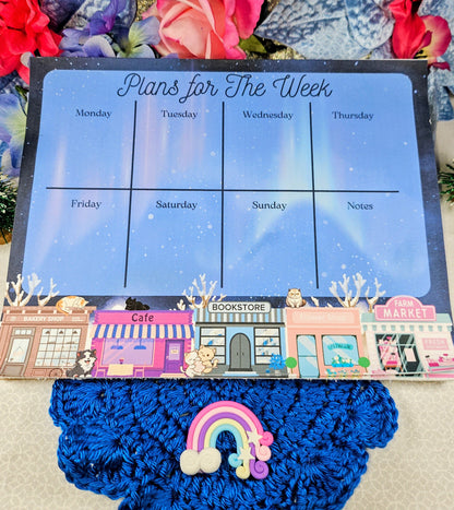 Main Street Winter Nights Large Planner Notepad 8.5" x 11" Autumnmist Boutique