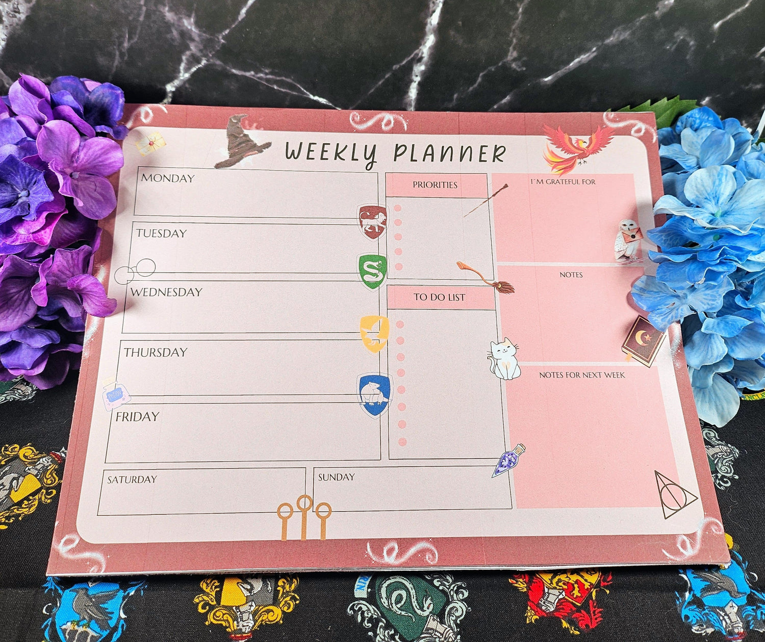 Potterverse Large Planner Notepad 8.5" x 11" Autumnmist Boutique