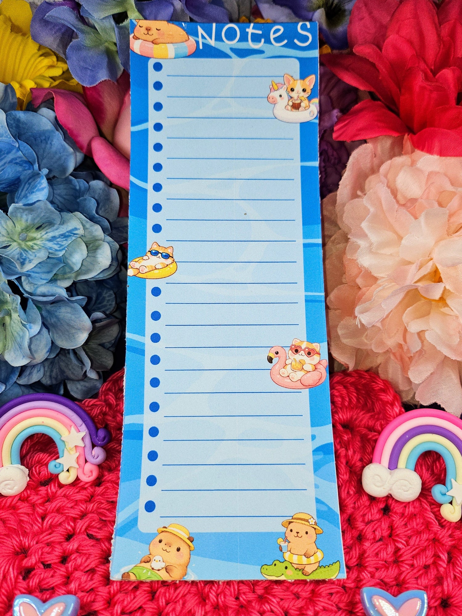 Pool Party Magnetic Notepad 3" x 8.5" Autumnmist Boutique