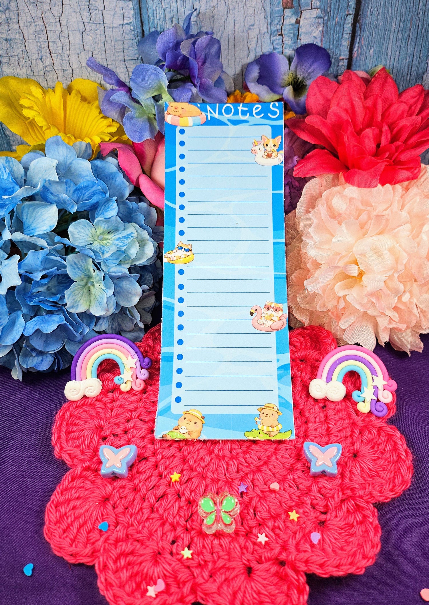 Pool Party Magnetic Notepad 3" x 8.5" Autumnmist Boutique