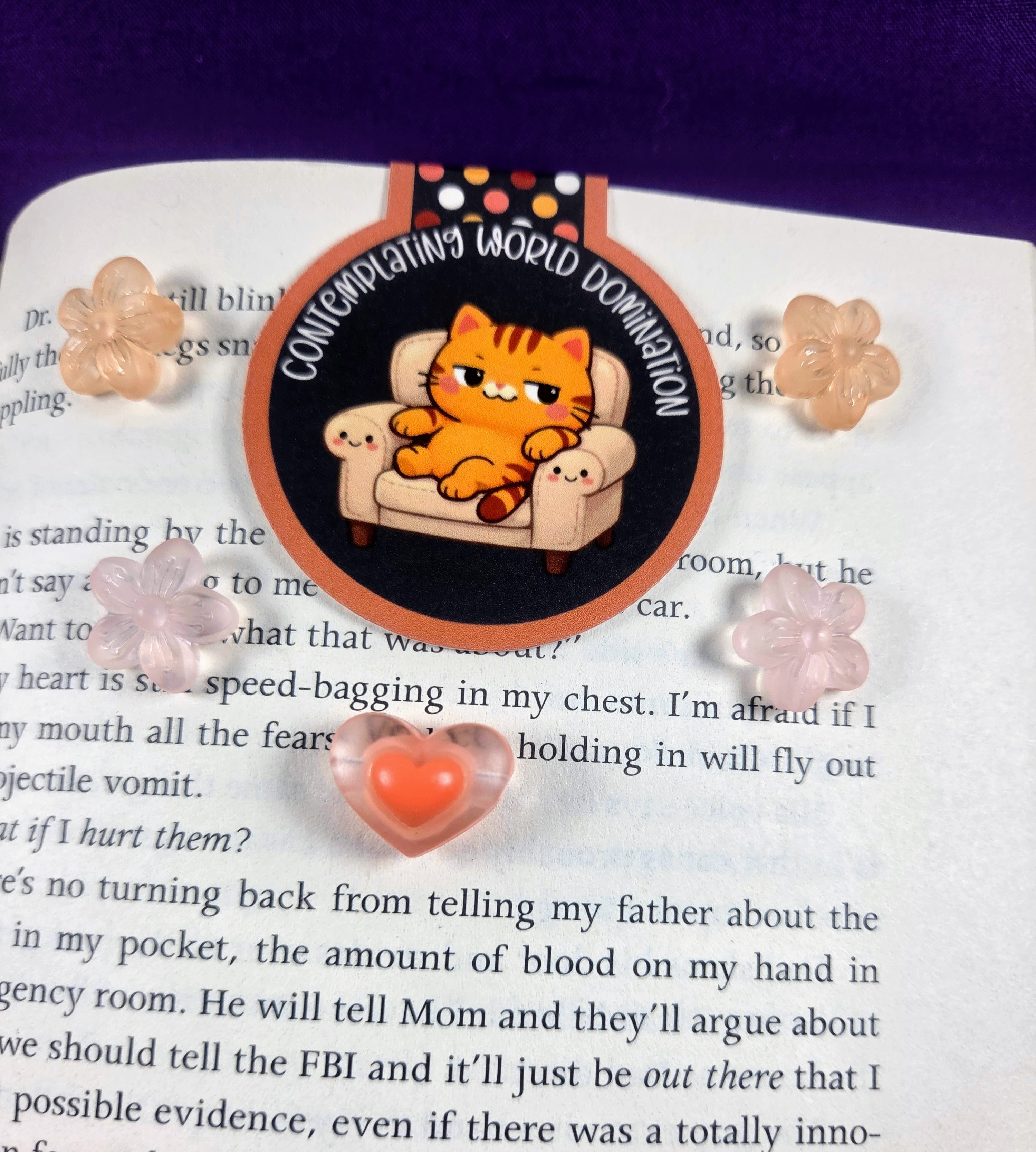 World Domination Magnetic Bookmark Autumnmist Boutique