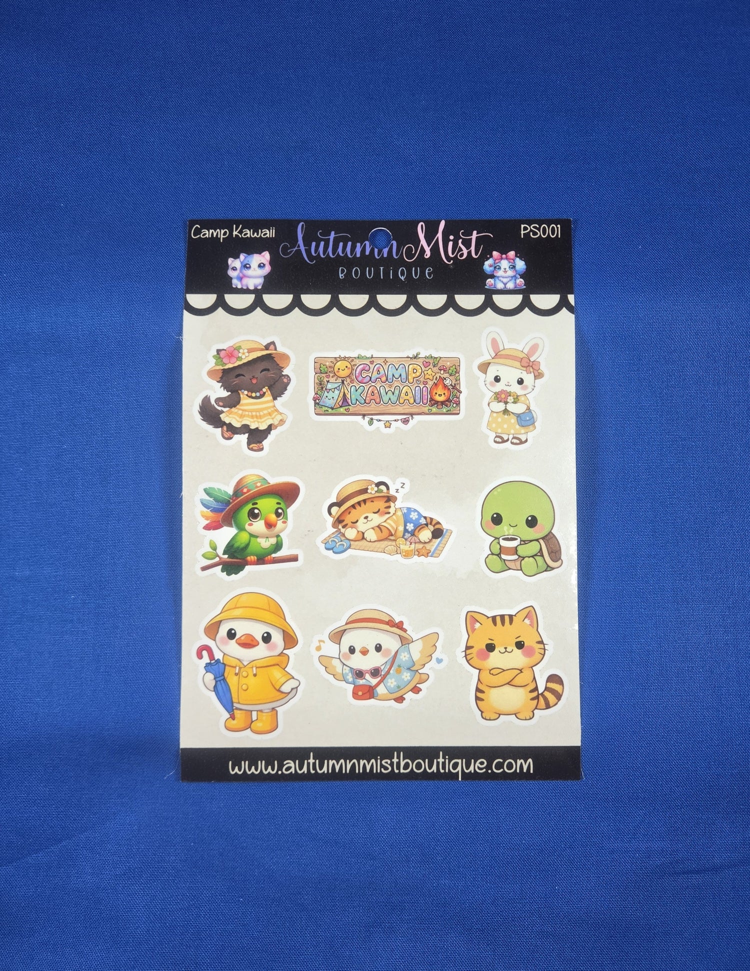 Camp Kawaii Vinyl Sticker Sheet Autumnmist Boutique