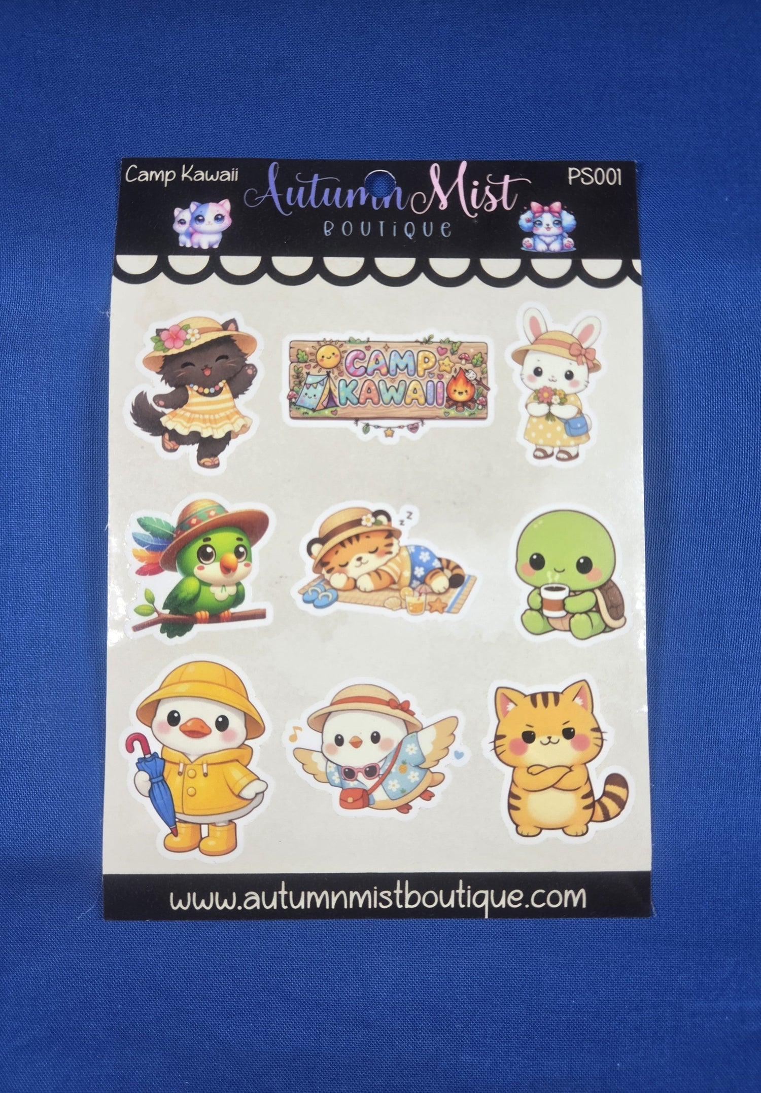 Camp Kawaii Vinyl Sticker Sheet Autumnmist Boutique