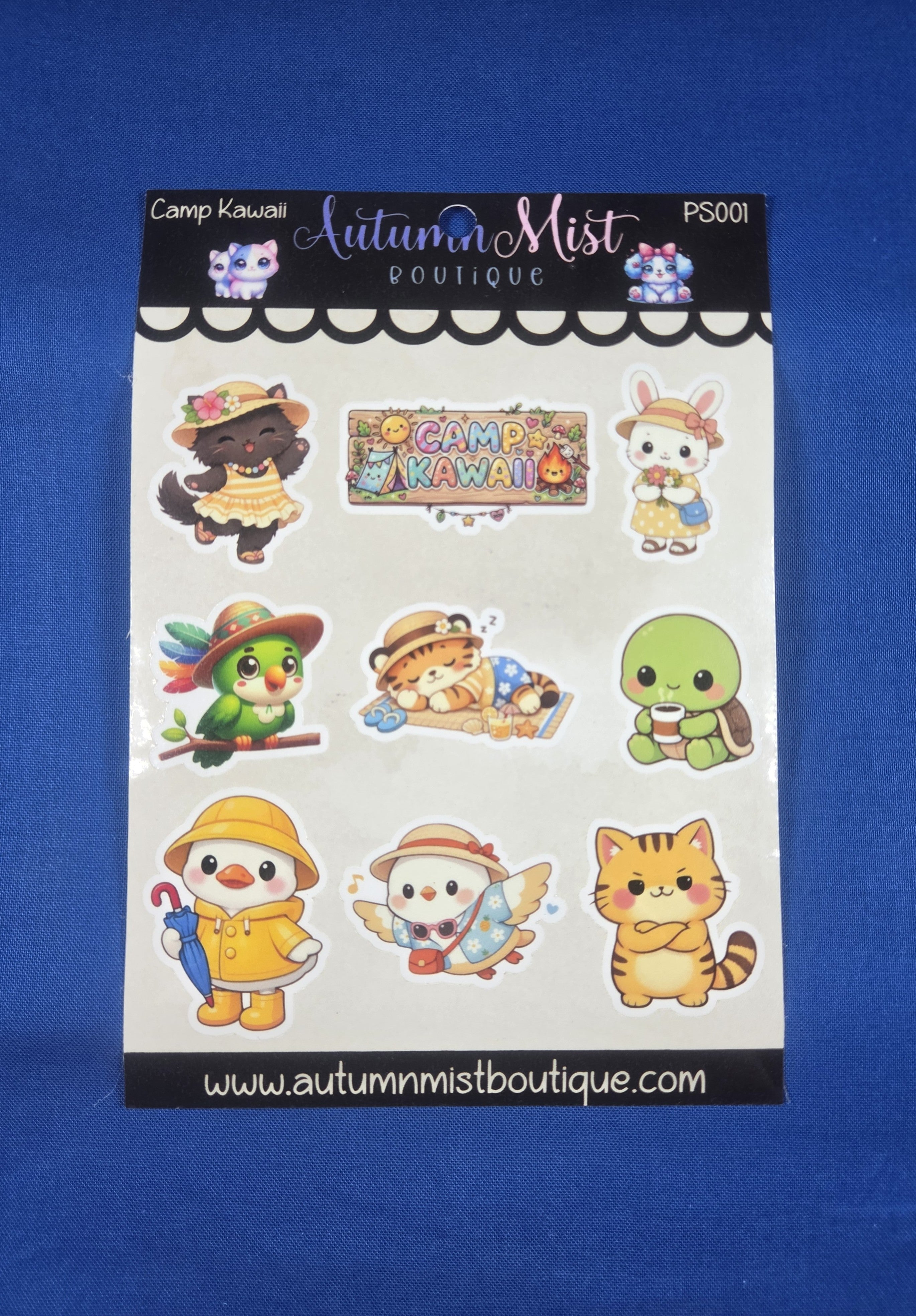 Camp Kawaii Vinyl Sticker Sheet Autumnmist Boutique