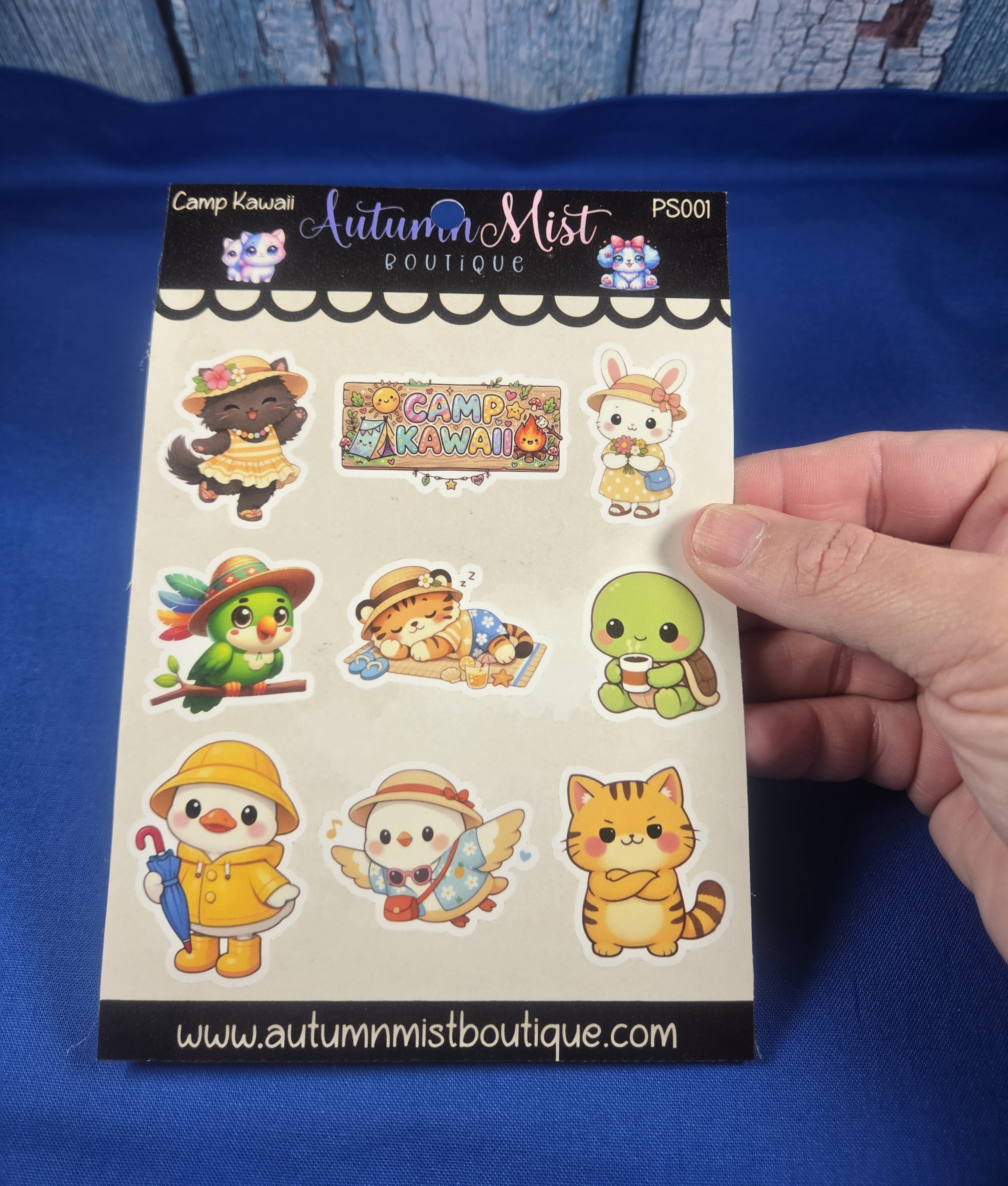 Camp Kawaii Vinyl Sticker Sheet Autumnmist Boutique