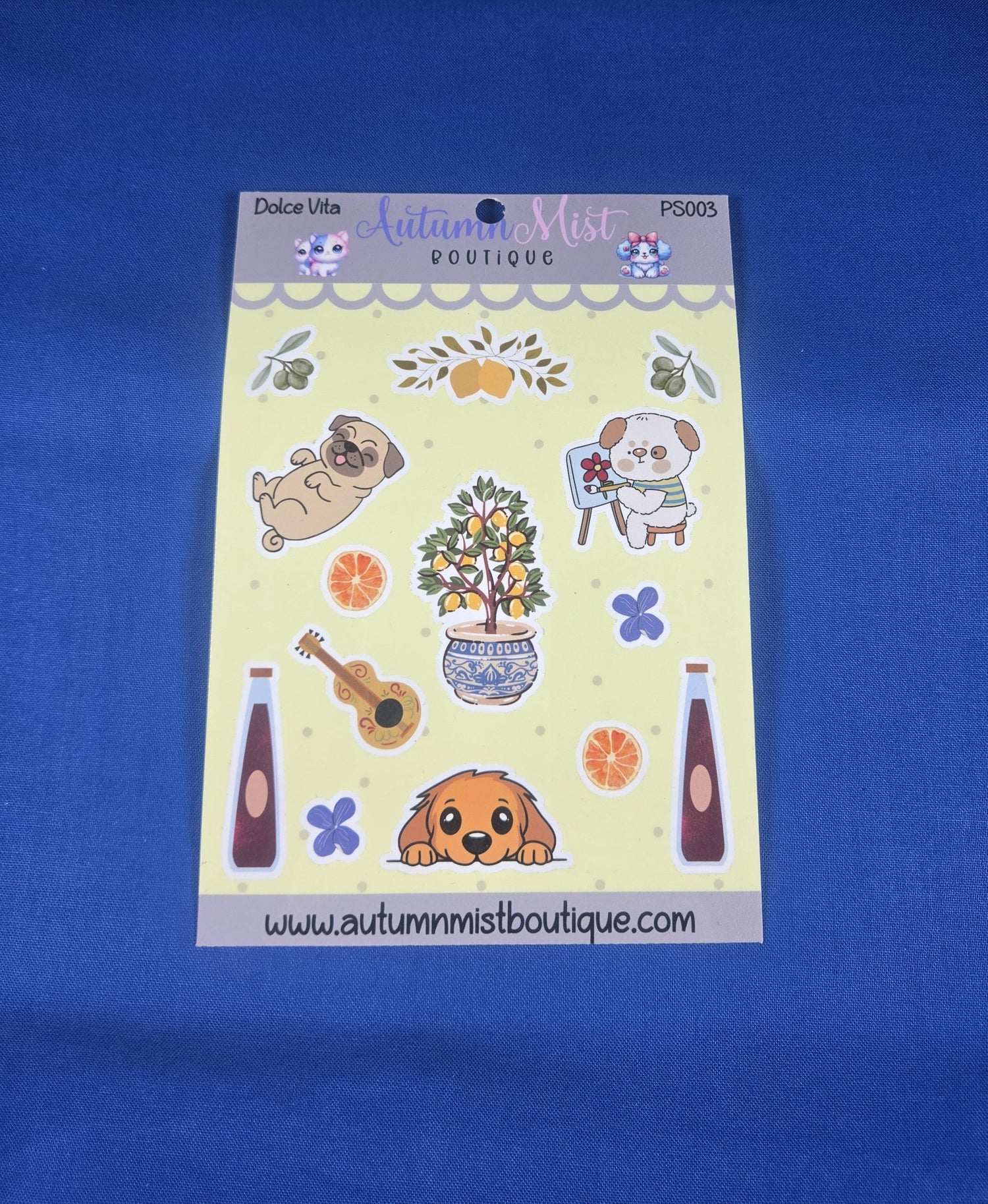 Dolce Vita Vinyl Sticker Sheet Autumnmist Boutique