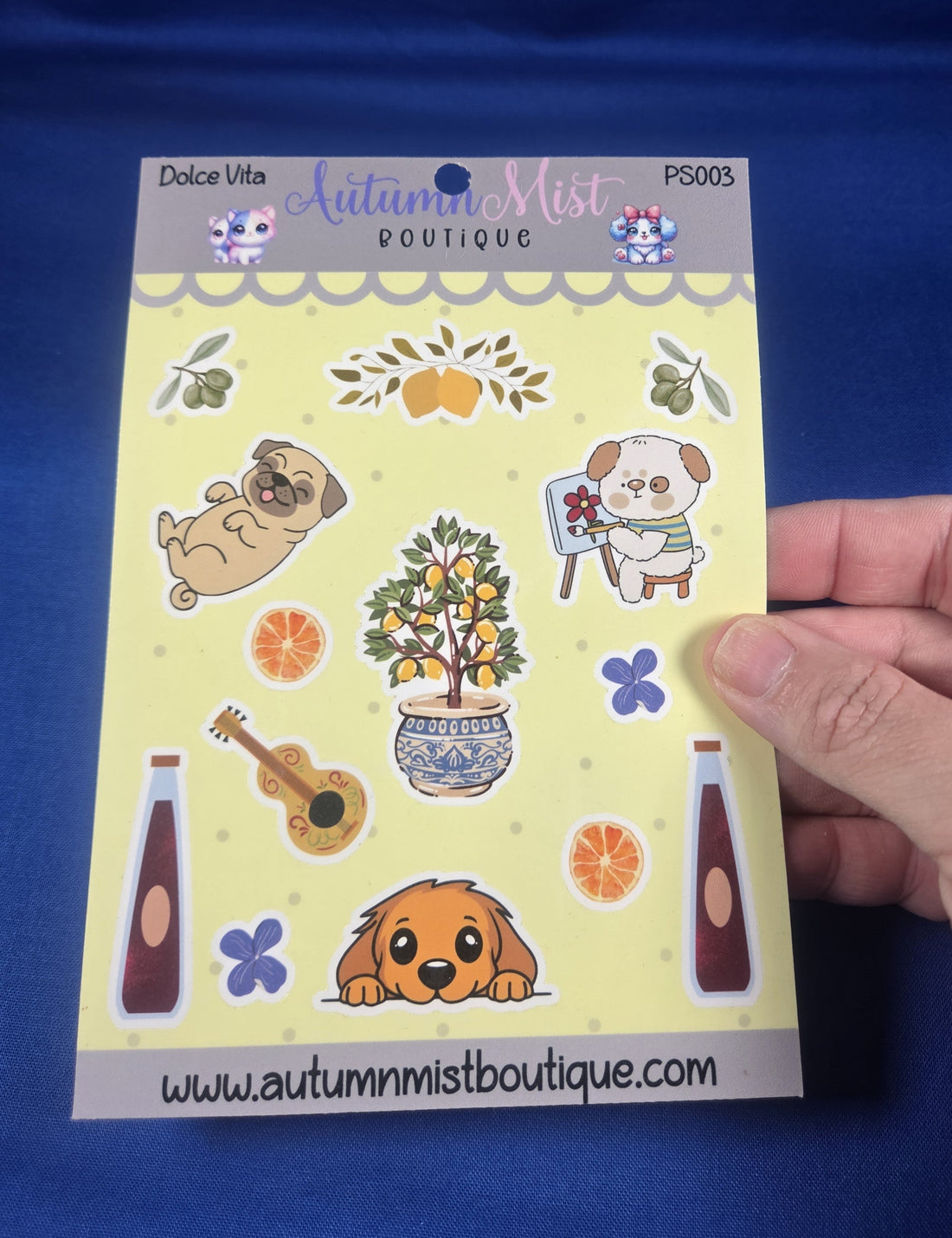 Dolce Vita Vinyl Sticker Sheet Autumnmist Boutique