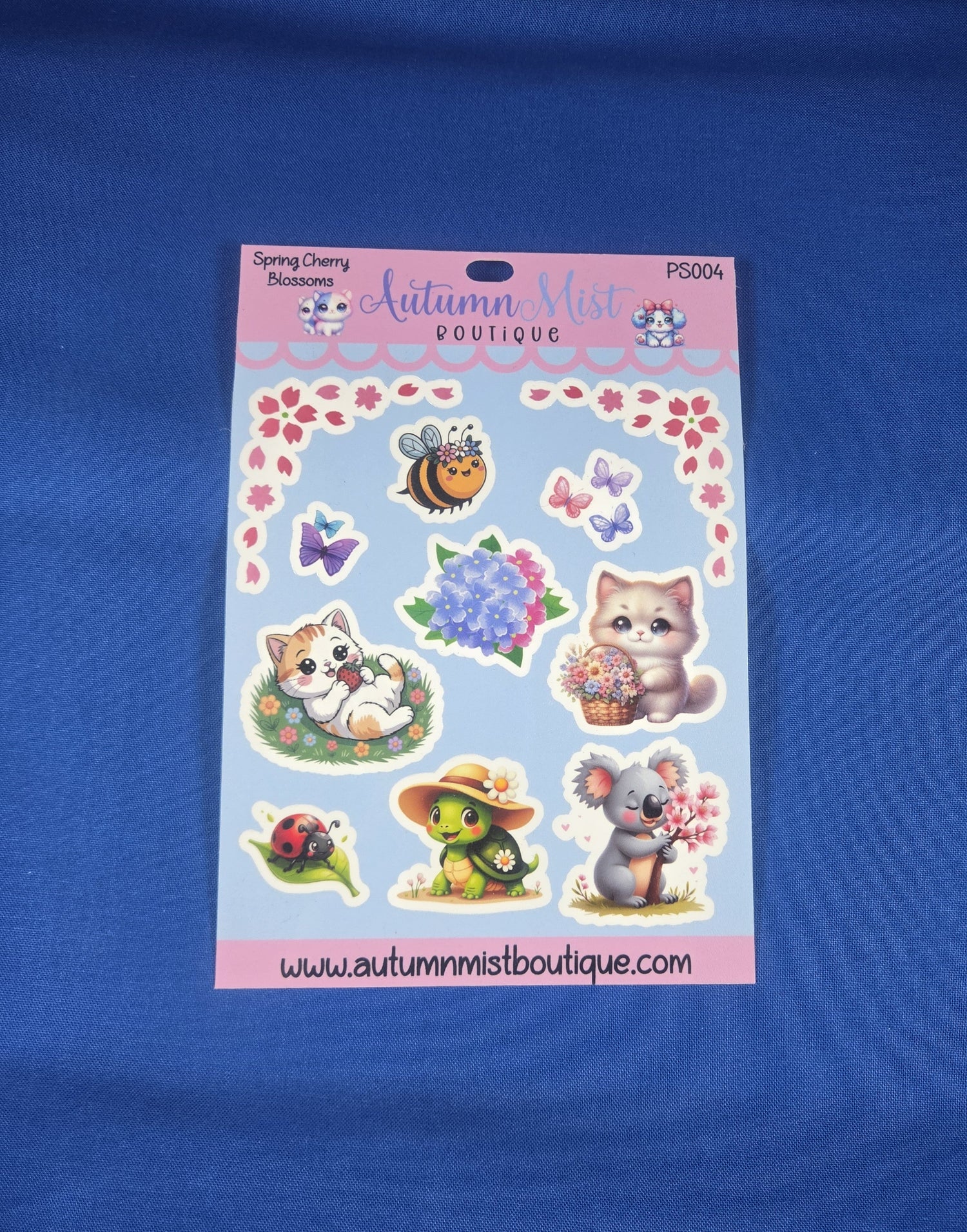 Cherry Blossom Fun Vinyl Sticker Sheet Autumnmist Boutique