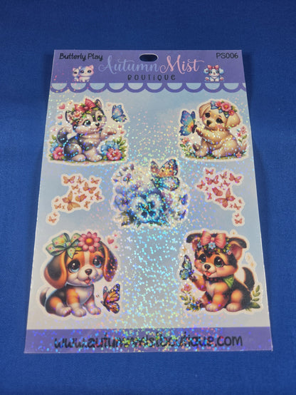 Butterfly Play Vinyl Sticker Sheet Autumnmist Boutique