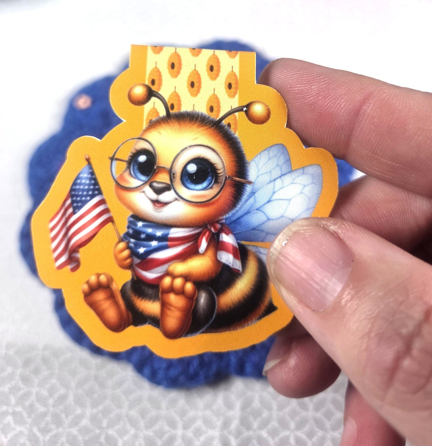 Patriotic Bumblebee Magnetic Bookmark Autumnmist Boutique