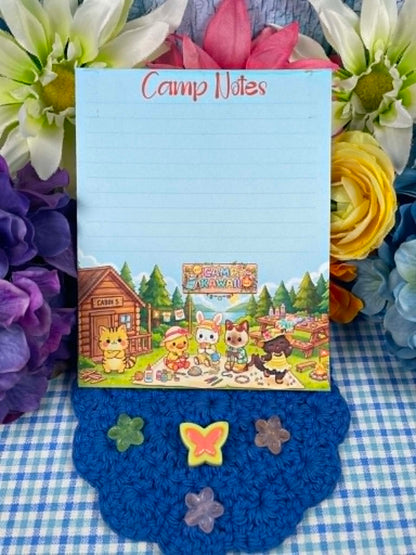Camp Kawaii Arts &amp; Crafts Notepad 4.25" x 5.5" Autumnmist Boutique