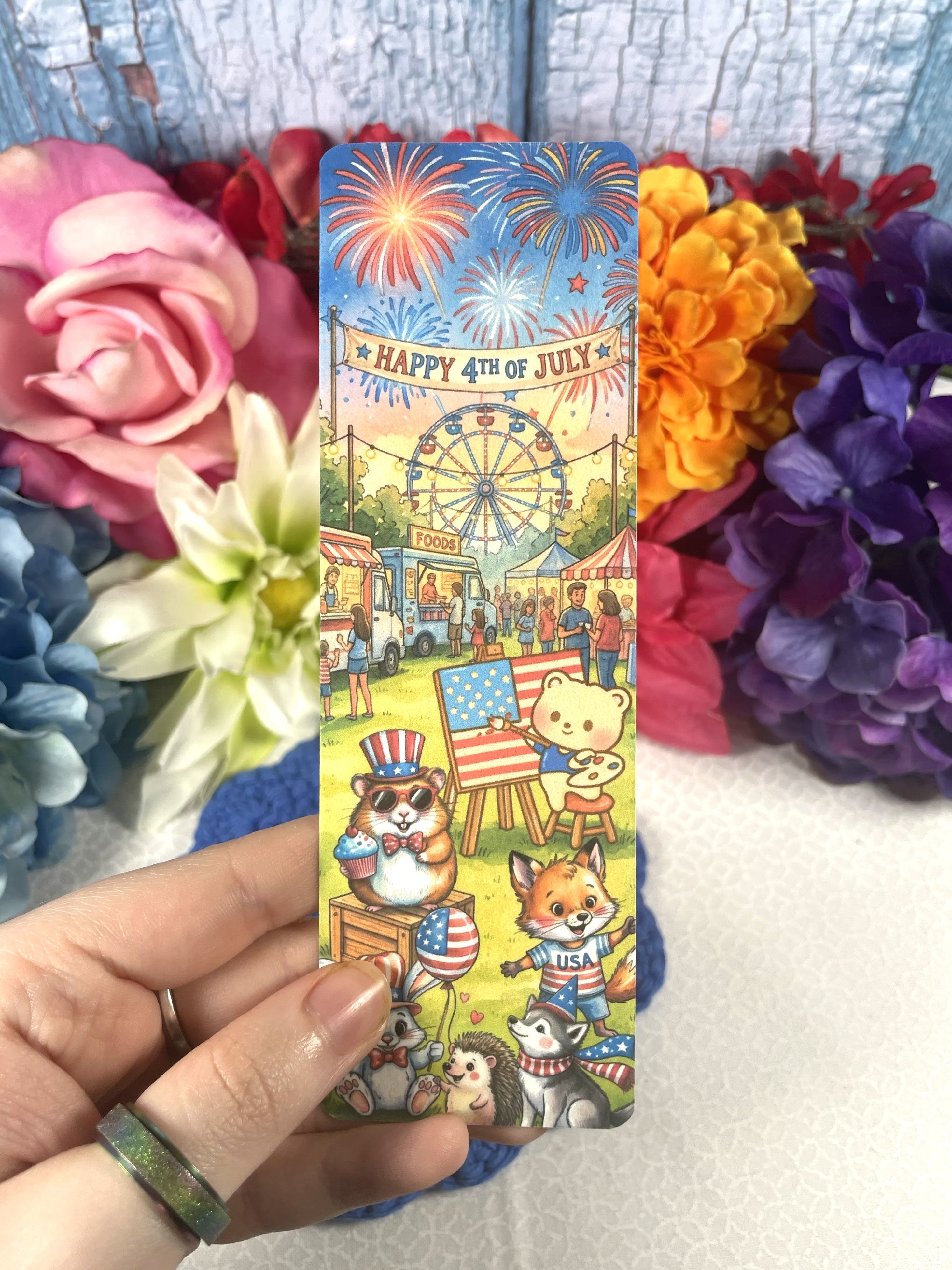 4th of July Jubilee Laminated Bookmark Autumnmist Boutique