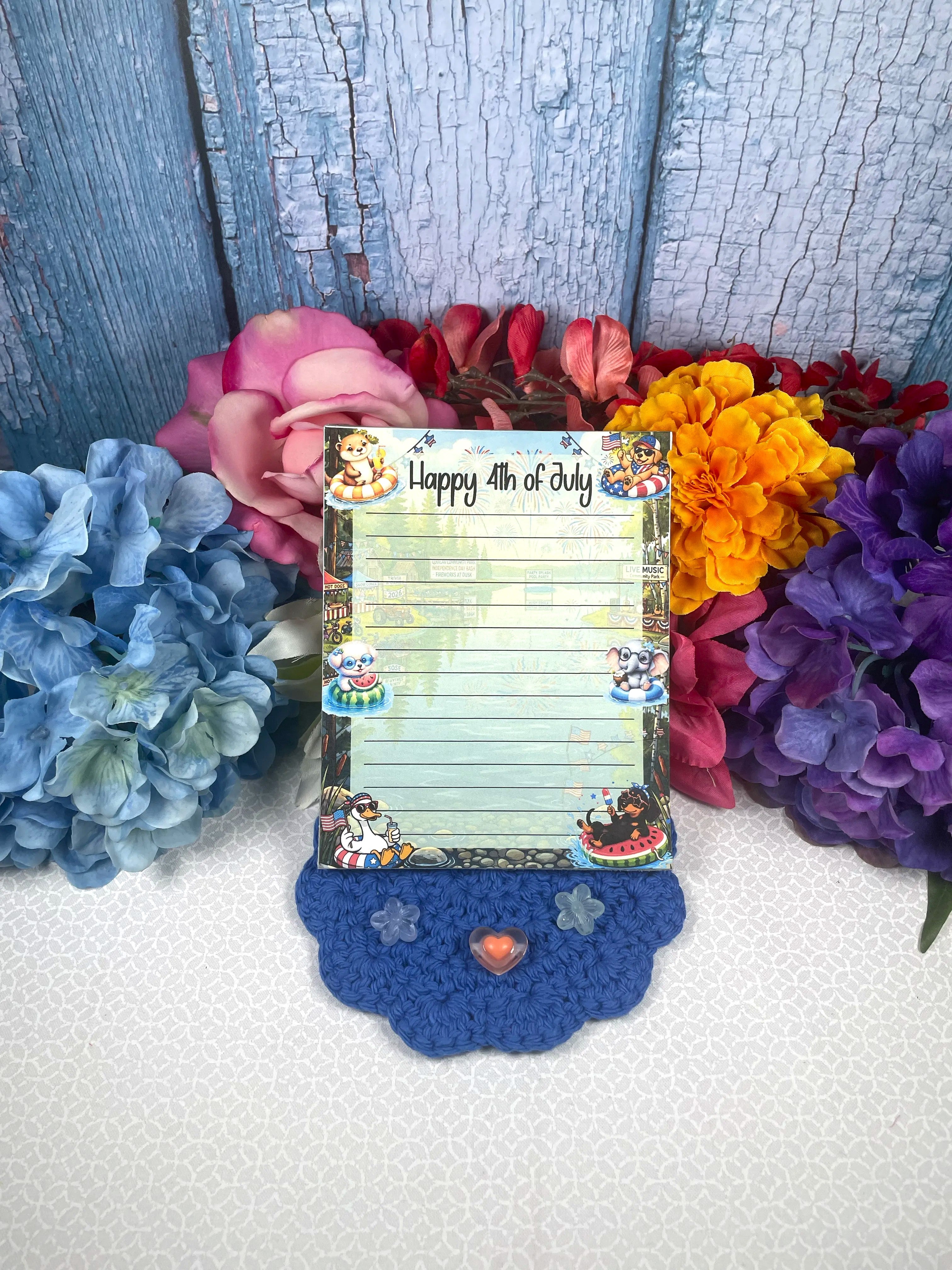 4th of July River Vibes Notepad 4.25" x 5.5" Autumnmist Boutique