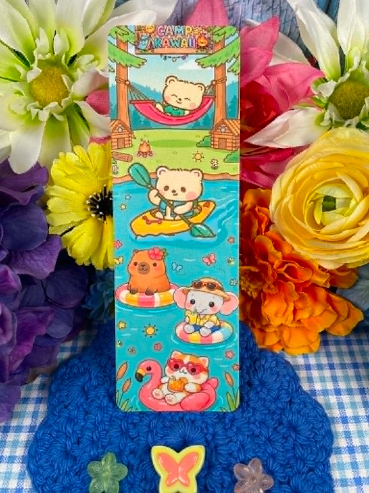 Camp Kawaii Lakeside Fun Laminated Bookmark Autumnmist Boutique