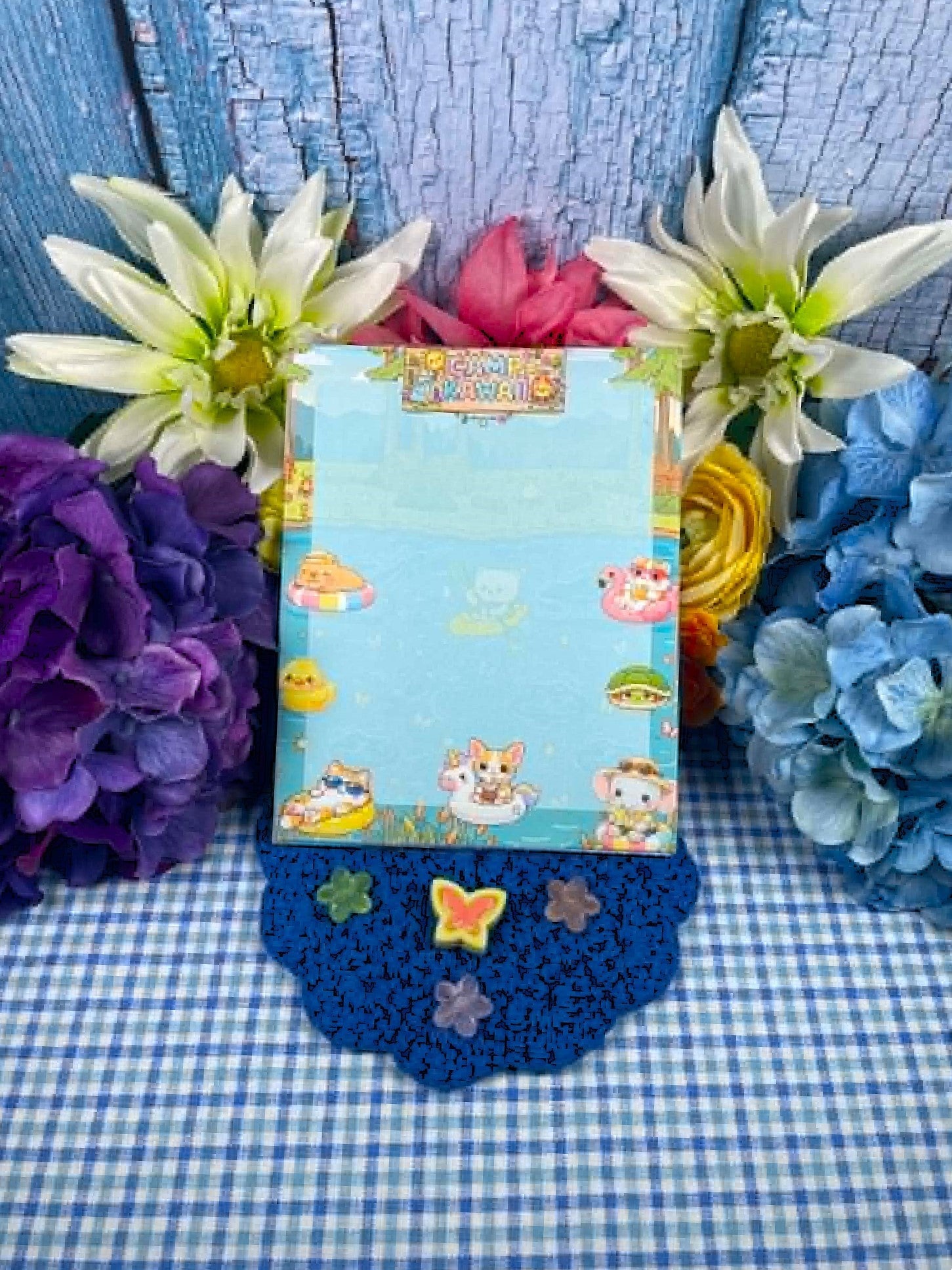 Camp Kawaii Lazy Lake Day Notepad 4.25" x 5.5" Autumnmist Boutique