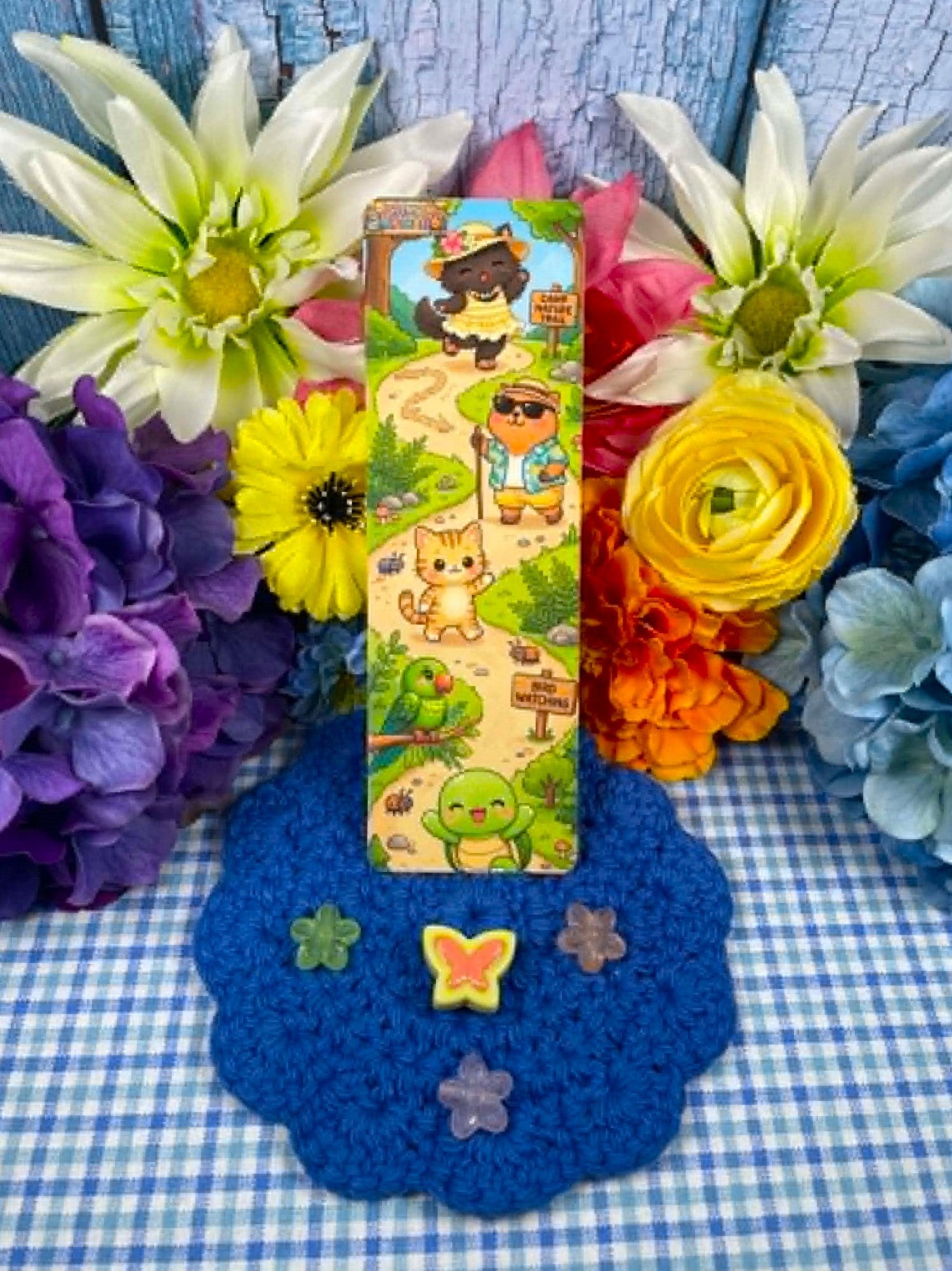Camp Kawaii Nature Hike Laminated Bookmark Autumnmist Boutique