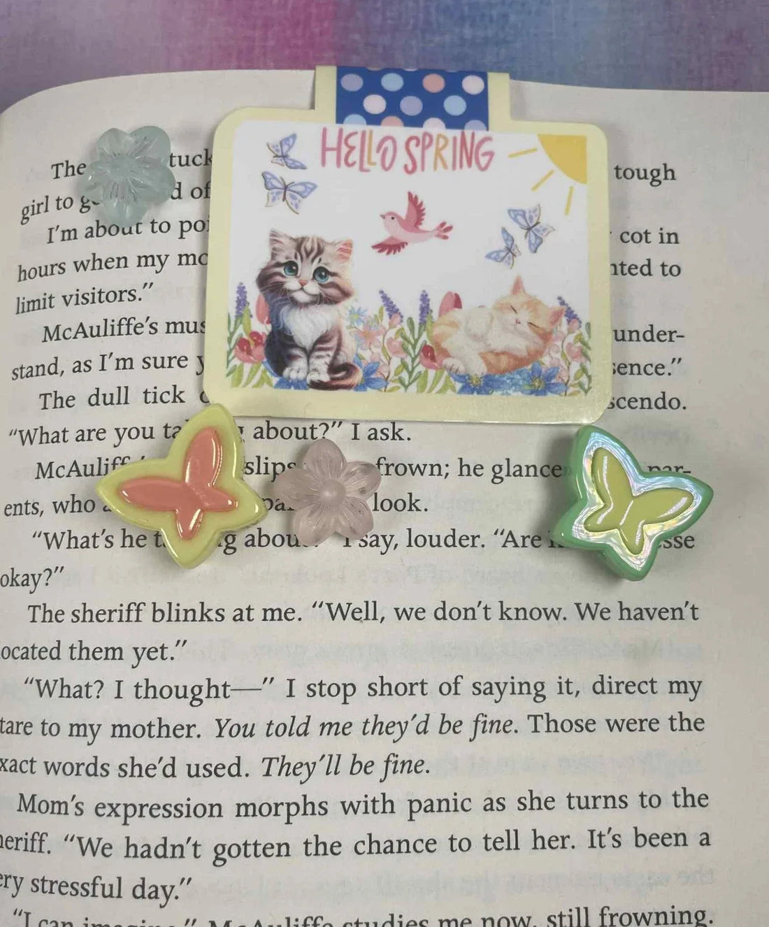 Hello Spring Magnetic Bookmark - Autumnmist Boutique