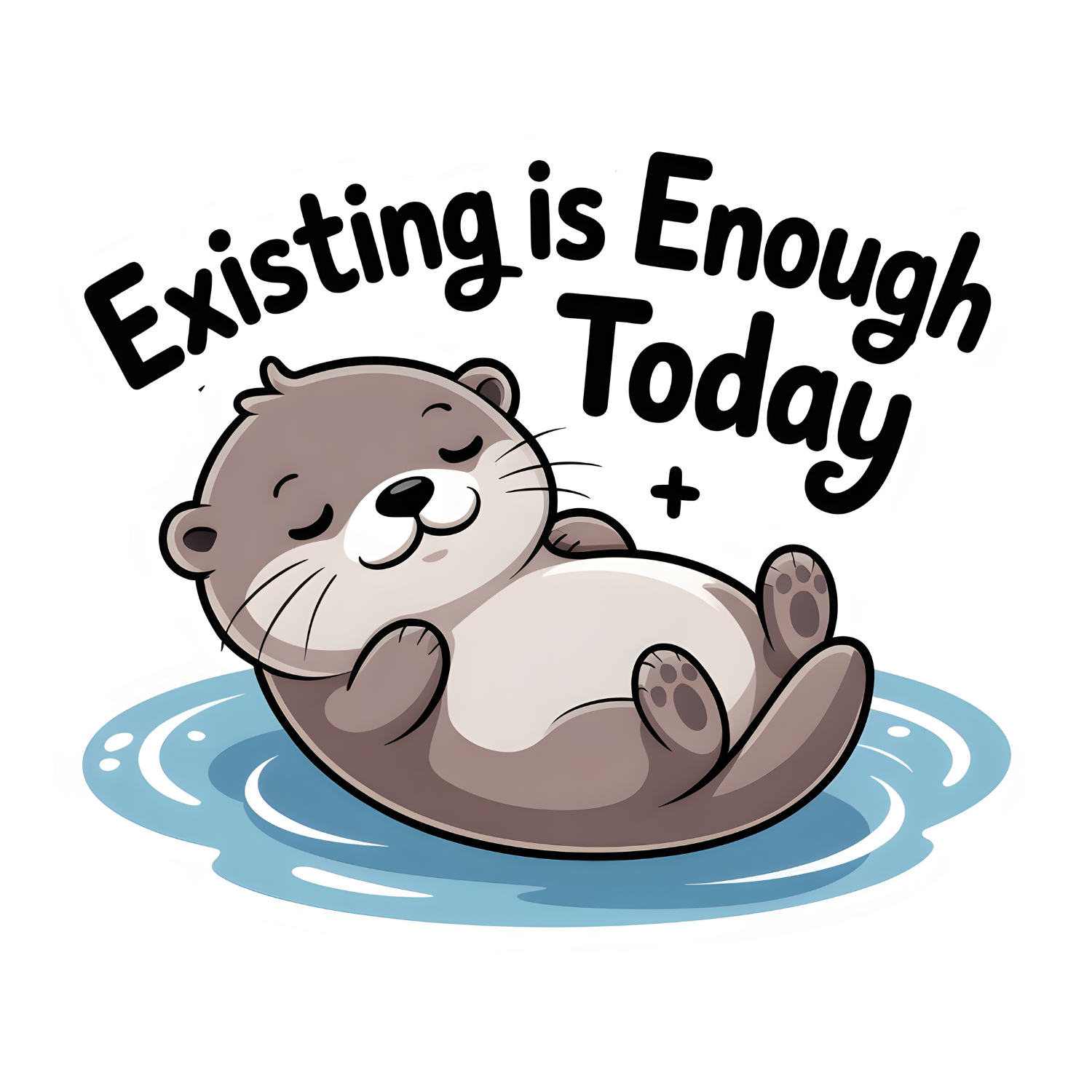 Existing is Enough Today Vinyl Sticker Autumnmist Boutique