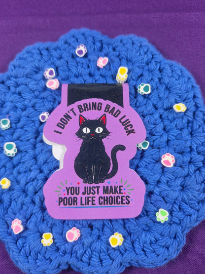 No Bad Luck Magnetic Bookmark Autumnmist Boutique