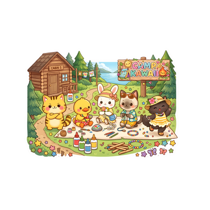 Camp Kawaii Crafts Vinyl Sticker Autumnmist Boutique