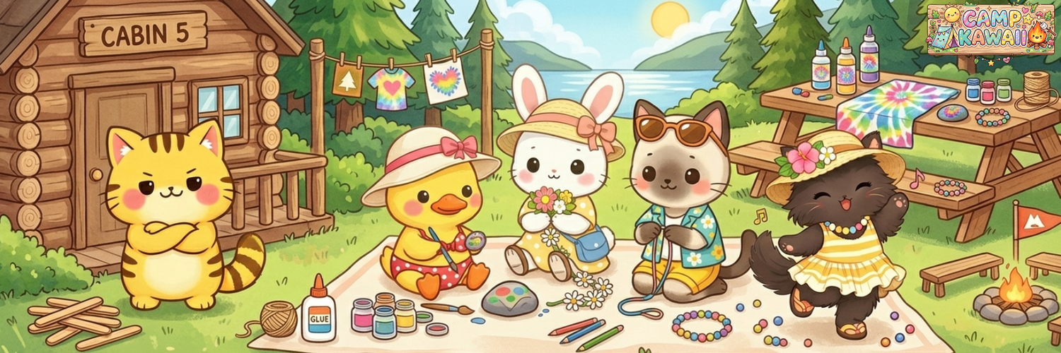 Camp Kawaii Crafts Laminated Bookmark Autumnmist Boutique