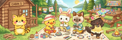 Camp Kawaii Crafts Laminated Bookmark Autumnmist Boutique