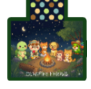 Camp Kawaii Campfire Magnetic Bookmark Autumnmist Boutique