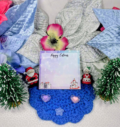 Cozy Catmas Sticky Notes 3" x 3" Autumnmist Boutique