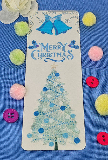 Merry Christmas Bookmark — Winter Elegance Edition