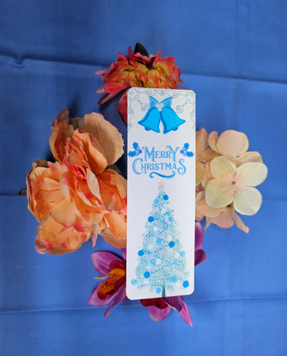 Merry Christmas Bookmark — Winter Elegance Edition