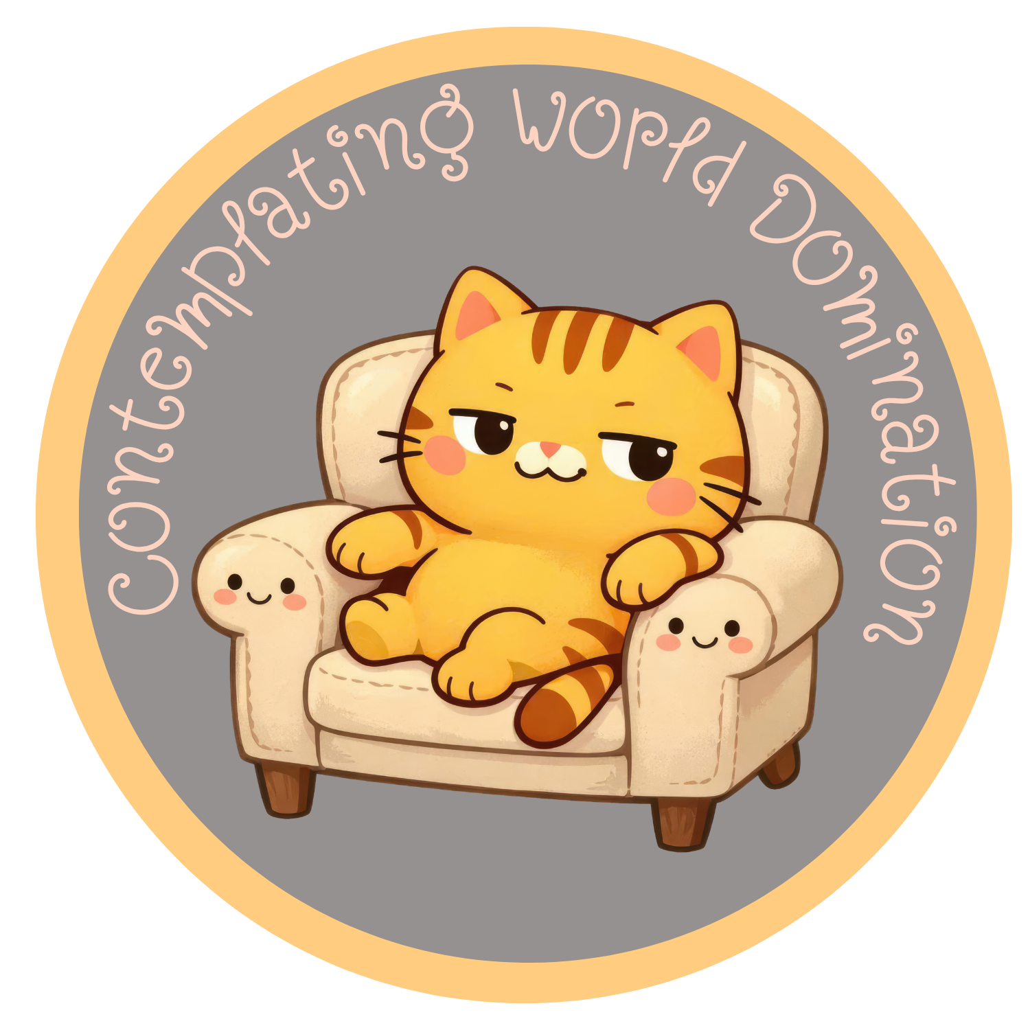 Contemplating Vinyl Sticker Autumnmist Boutique
