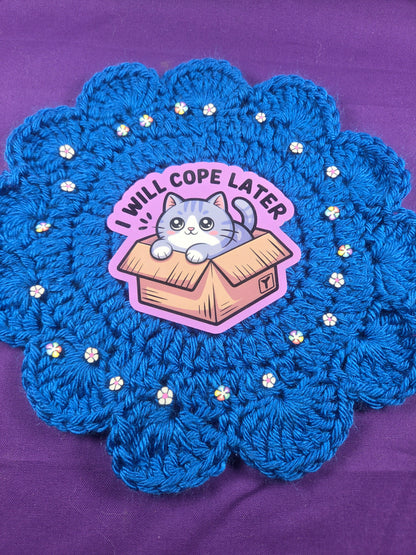 I Will Cope Later Vinyl Sticker Autumnmist Boutique