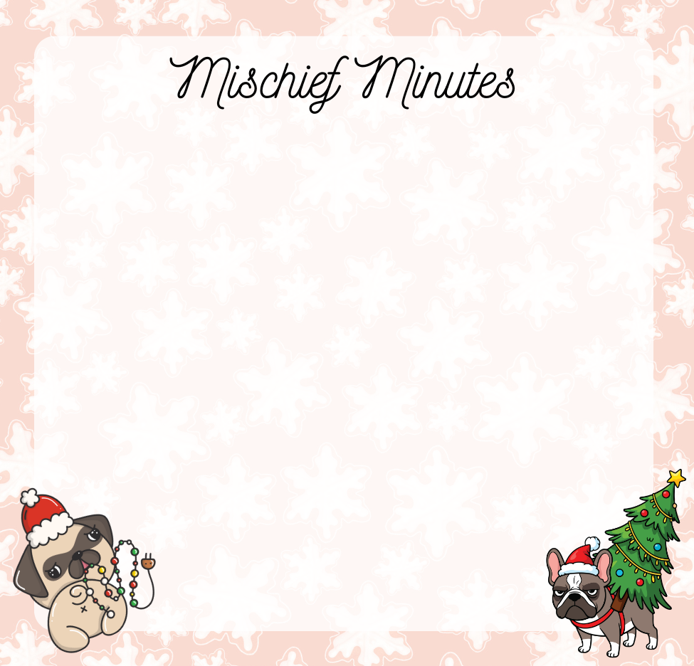 Deck the Paws Sticky Notes 3" x 3" Autumnmist Boutique