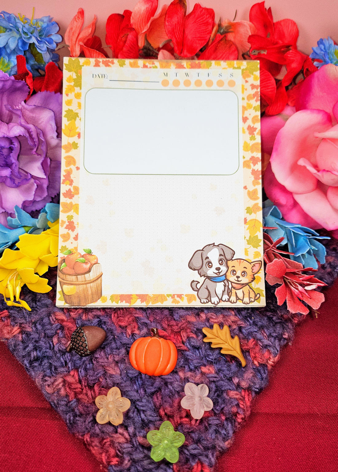 Weekly Whiskers – Autumn Pets Notepad