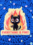 Everything is FINE Vinyl Sticker Autumnmist Boutique