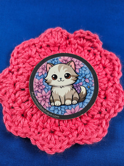 Flowers &amp; Paws Sticker Autumnmist Boutique