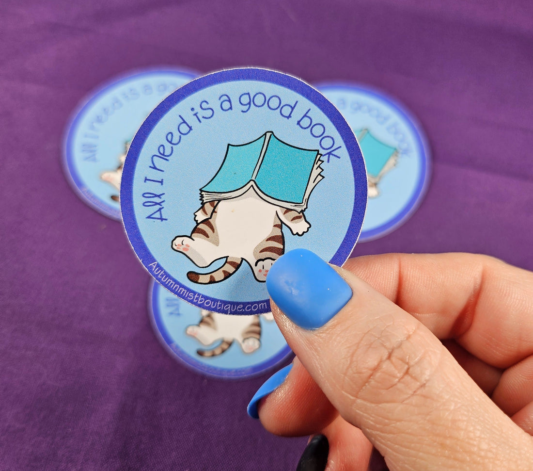 Cozy Reads Sticker Autumnmist Boutique
