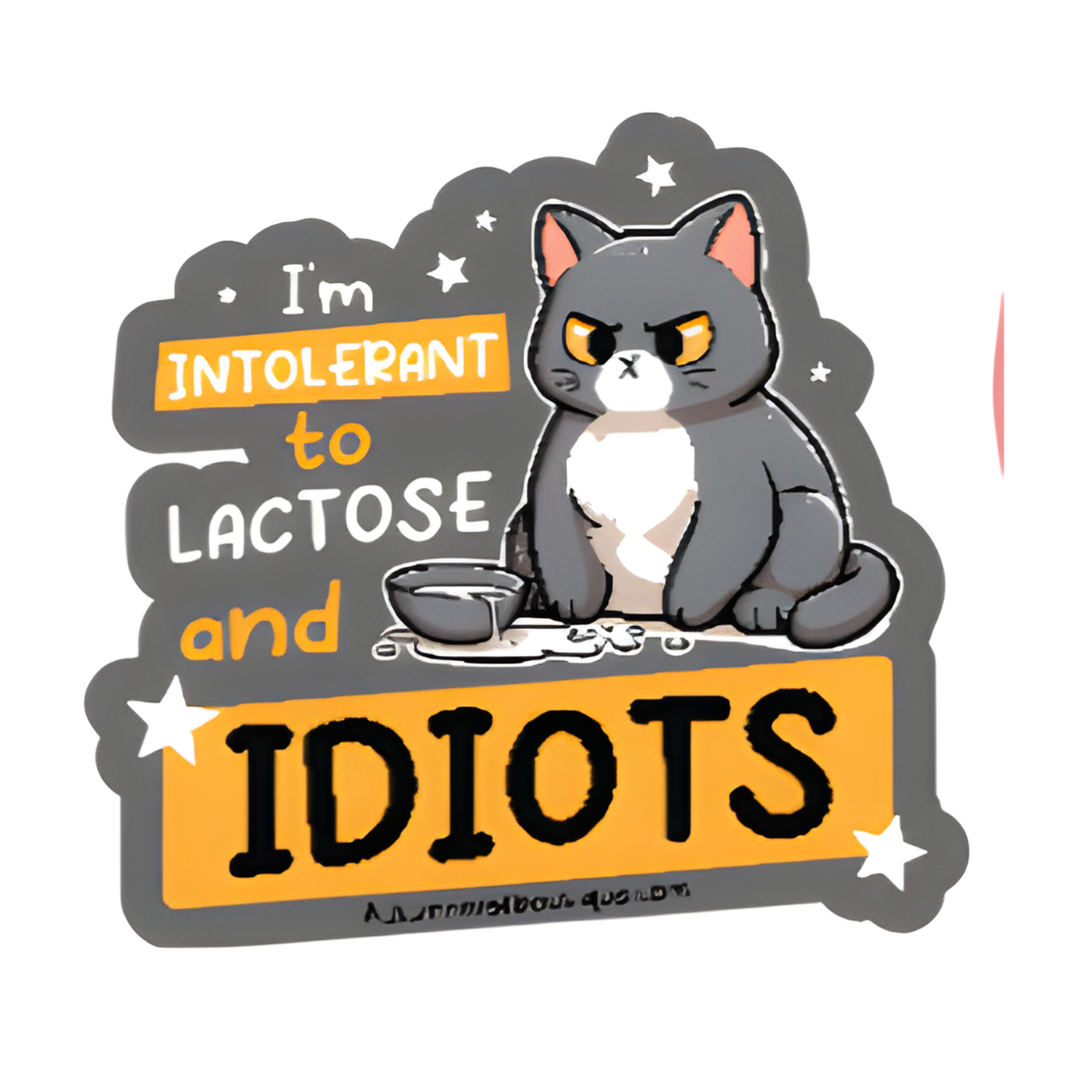 Intolerant Vinyl Sticker Autumnmist Boutique