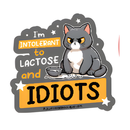 Intolerant Vinyl Sticker Autumnmist Boutique