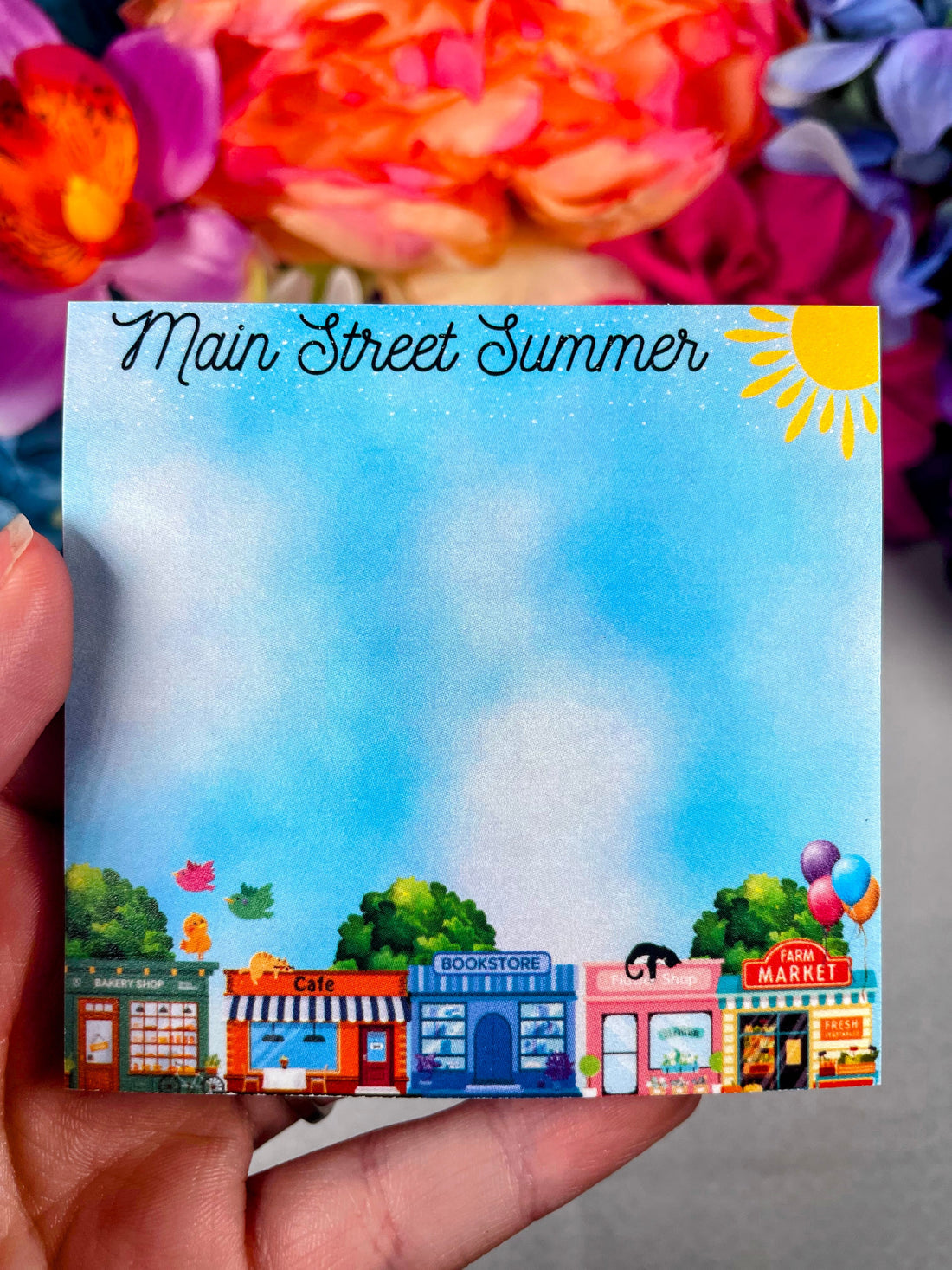 Main Street Summer Edition Sticky Notes 3" x 3" Autumnmist Boutique