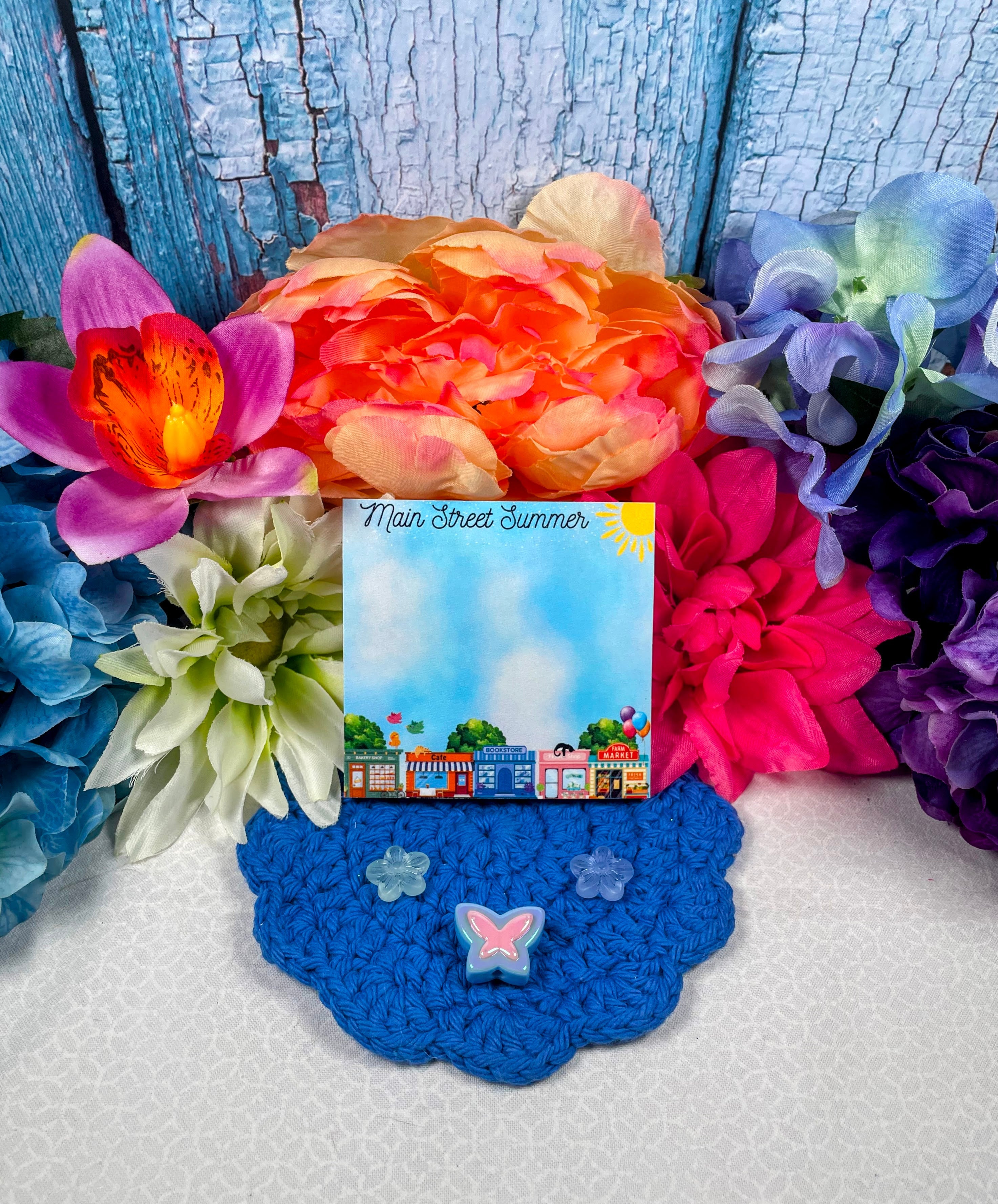 Main Street Summer Edition Sticky Notes 3" x 3" Autumnmist Boutique